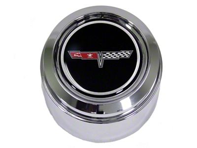 1980-1981 Corvette Wheel Center Cap Chrome With Emblem For Cars With Aluminum Wheels (Sports Coupe)