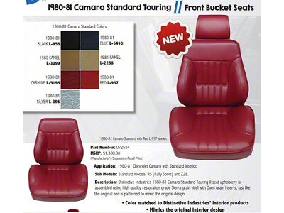 1980-1981Camaro Standard Touring II Front Bucket Seat