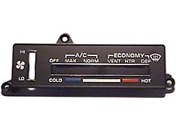 1980-1982 Corvette Air Conditioning Control Face Plate