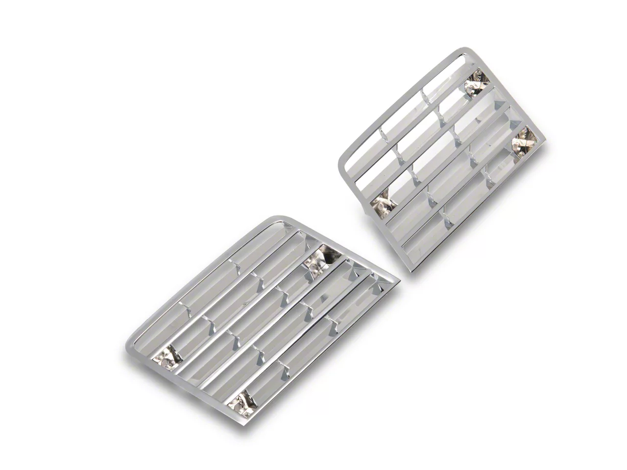 OPR Ecklers Side Fender Louvers; Chrome 46176 (80-82