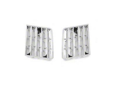 OPR Side Fender Louvers; Chrome (80-82 Corvette C3)