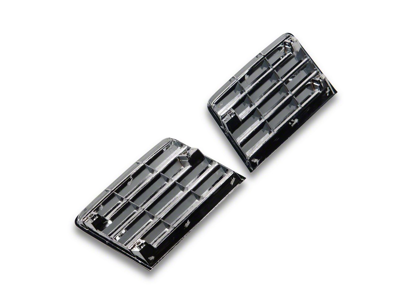 OPR Ecklers Side Fender Louvers; Chrome 46176 (80-82