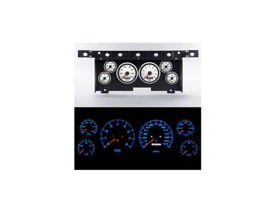 1980-1986 Ford F-Series Pick Up New Vintage Performer II Series Gauge Kit, White