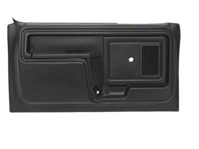 1980-1986 Ford Pickup Truck Door Panels - Moded Black Plastic, Slide Locks