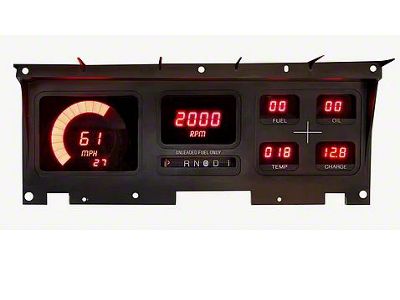 1980-1986 Ford Truck - LED Digital Gauge Cluster- Red