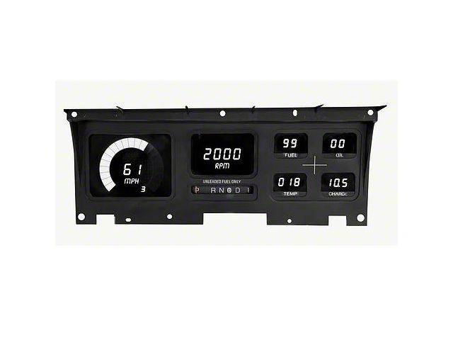 1980-1986 Ford Truck - LED Digital Gauge Cluster- White