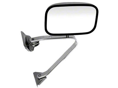 1980-1989 Ford Pickup Truck Outside Rear View Mirror - Manual Control - Left or Right