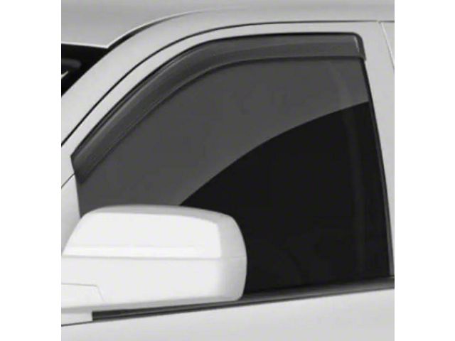 1980-1996 Bronco Ventgard Sport Style Window Deflectors - Front - Smoke