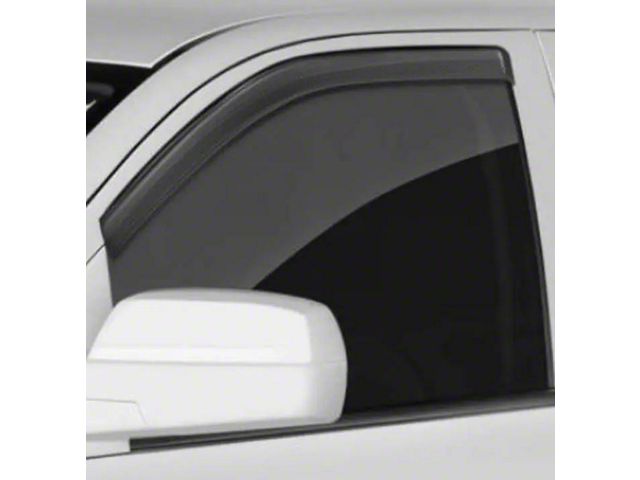 1980-1996 Ford Pickup Truck Ventgard Sport Style Window Deflectors - Front - Carbon Fiber Look