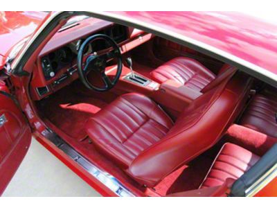 1980-81 Camaro Standard Coupe Vinyl Buckets + Rear Full ll Set Black