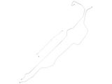 1980-86 Ford F-Series Pickup Shortbed 4WD 3/16 Fuel Vapor EMS Lines - 3 Piece - Original Steel