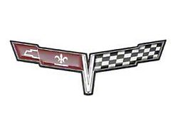 1980 Corvette Front Emblem Crossed-Flags (Sports Coupe)