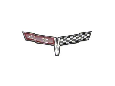 1980 Corvette Front Emblem Crossed-Flags (Sports Coupe)
