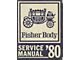 1980 El Camino Body By Fisher Service Manual