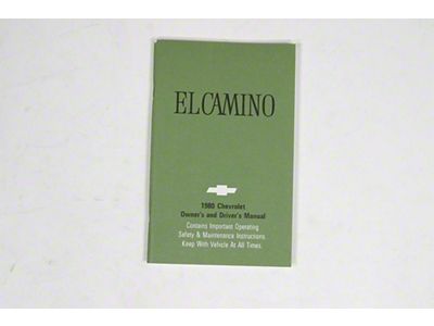 1980 El Camino Owners Manual