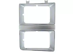 Headlight Bezel, Dual HL, Argent RH 81-82
