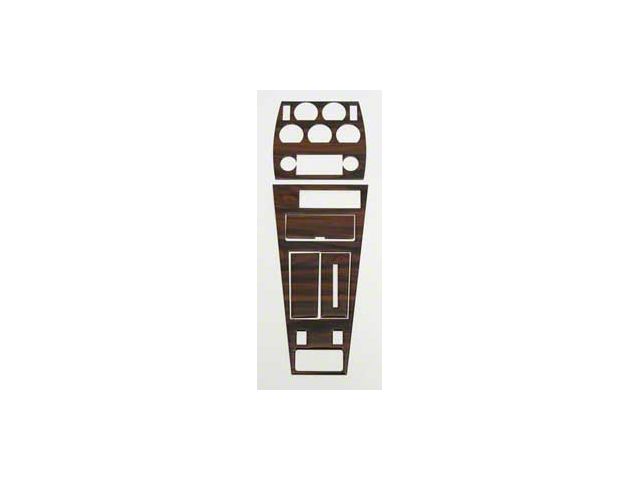 1981-1982 Corvette Center Dash And Console Kit For Cars With Air Conditioning Rosewood