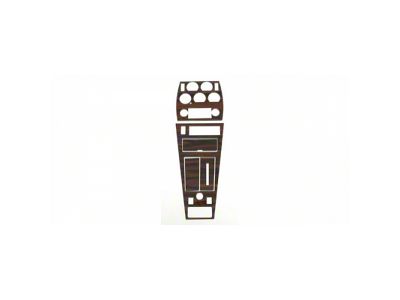 1981-1982 Corvette Center Dash And Console Trim Kit For Cars With Air Conditioning Burlwood