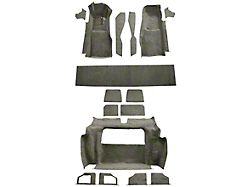 1981-1982 Corvette Complete Carpet, Molded w/ Mass Backing Cutpile Material