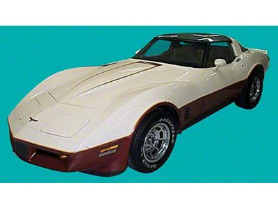 1981-1982 Corvette Factory Stripe Kit Two-Tone Gray