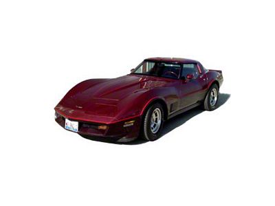 1981-1982 Corvette Factory Stripe Kit Two-Tone Red