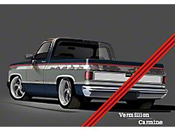 Chevy-GMC Truck Two-Tone Paint Break Stripe, Vermillion/Dark Carmine (81-86 C10; 81-86 K10; 81-87 Blazer; 81-87 Jimmy)