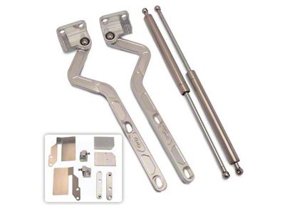 1981-1987 Chevy-GMC Truck Billet Aluminum Hood Hinges, Machined, Steel Hood
