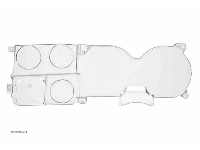 1981-1987 Chevy-GMC Truck Instrument Cluster Lens, With Clock