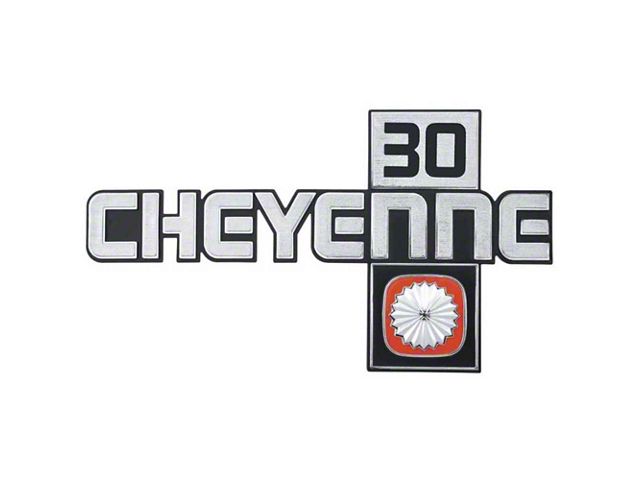1981-1987 Chevy Truck Fender Emblem, Cheyenne 30