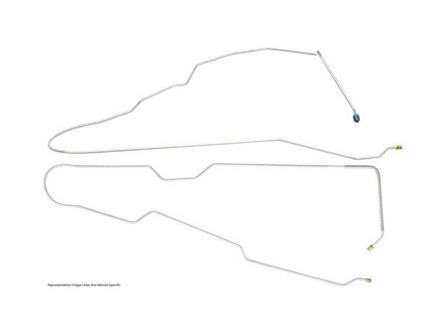 1981-1987 Chevy-GMC Truck Front To Rear Brake Line Set, 2WD Half Ton, Shortbed With Standard Cab, Stainless Steel