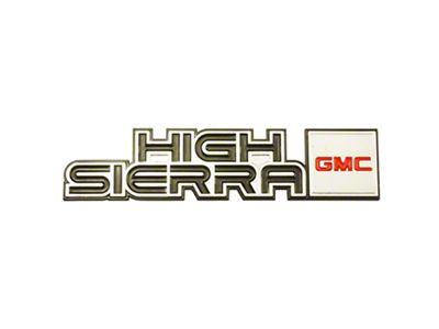 1981-1987 GMC Truck Dash Emblem-High Sierra