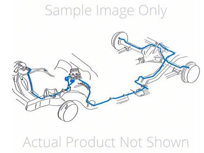 1981-1987 Chevrolet/GMC Truck 4WD 3/4-Ton Std. Cab Longbed w/Load Valve 1/4 F to R Brake Line Set 3pc, Stainless