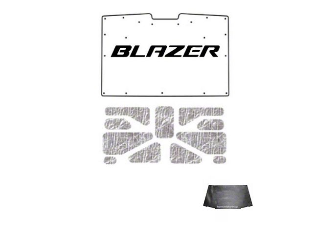 1981-1991 Blazer Under Hood Cover, Quietride AcoustiHOOD, 3-D Molded, Blazer Logo