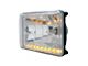 1981-1991 Chevy-GMC Truck Crystal Headlight With Amber Position Light, Dual Headlight Models, Low Beam, 4x6