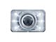 1981-1991 Chevy-GMC Truck Crystal Projector Headlight With White LED Position Light, Dual Headlight Models, Low Beam, 4x6