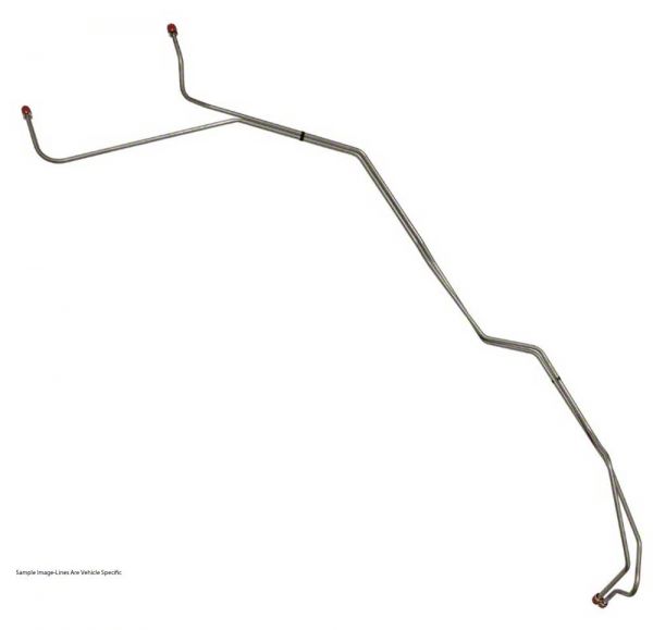 Inline Tube 1967-70 Chevy GMC Truck 4WD T350 Transmission Cooler Lines - 5/16" Steel