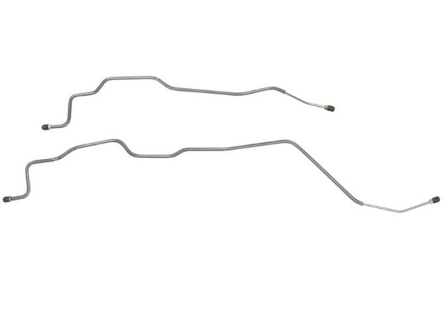 1981-87 Chevrolet/GMC Truck 2WD 3/4-Ton w/Corporate 14-Bolt Rear Axle Brake Lines 2pc, OE Steel