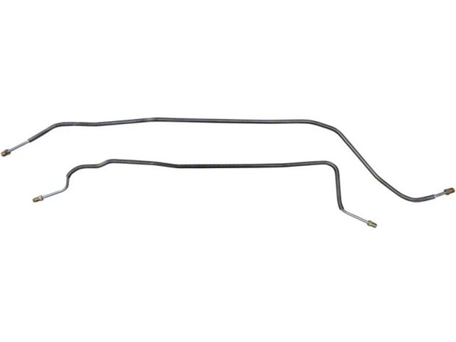 1981-87 Chevrolet/GMC Truck 4WD 1/2-Ton Standard Five-Lug Rear Axle Brake Lines 2pc, OE Steel