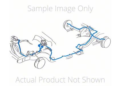 1981-87 Chevrolet/GMC Truck 2WD 3/4-Ton Std. Cab Longbed 1/4 F to R Brake Lines 2pc, OE Steel