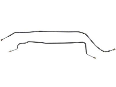 1981-87 Chevrolet/GMC Truck 4WD 1/2-Ton Standard Five-Lug Rear Axle Brake Lines 2pc, Stainless