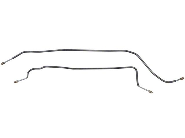 1981-87 Chevrolet/GMC Truck 4WD 1/2-Ton Standard Five-Lug Rear Axle Brake Lines 2pc, Stainless