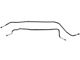 1981-87 Chevrolet/GMC Truck 4WD 1/2-Ton Standard Five-Lug Rear Axle Brake Lines 2pc, Stainless