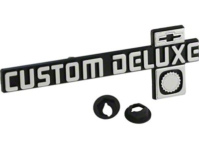 1981-87 Chevy Truck Custom Deluxe Dash Emblem