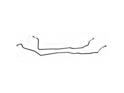 1981-87 Chevrolet/GMC Truck 2WD 1/2-Ton w/Standard Five-Lug Rear Axle Rear Axle Brake Lines 2pc, Stainless