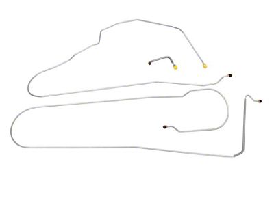 1981-87 Chevrolet/GMC Truck 2WD 3/4-Ton Crew Cab Longbed 1/4 F to R Brake Lines 3pc, Stainless