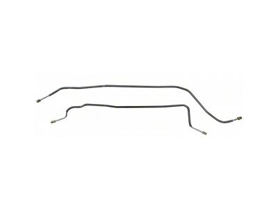 1981-87 Chevrolet/GMC Truck 4WD 3/4-Ton w/Corporate Six-Lug Axle 3/16 Rear Axle Brake Lines 2pc, OE Steel