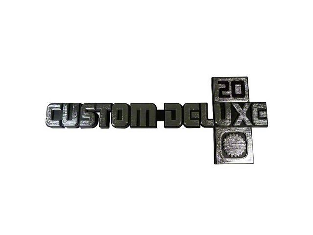 1981-88 Chevy Truck Fender Emblems, Custom Deluxe 20