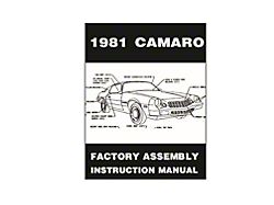 1981 Chevy Camaro Factory Assembly Instruction Manual