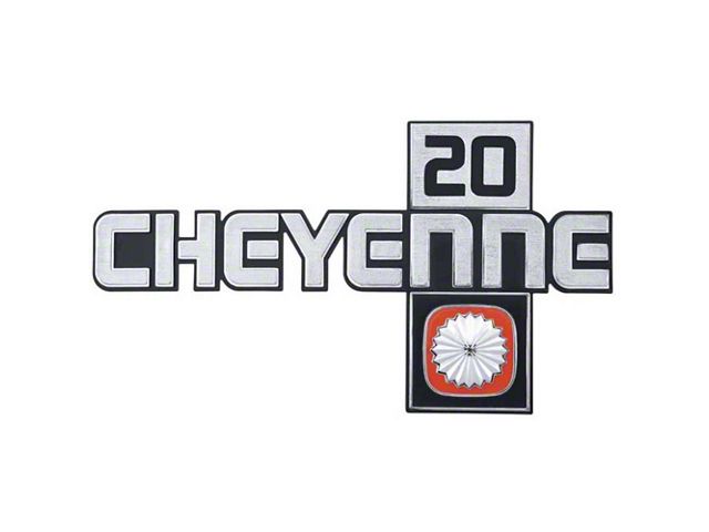 1981 Chevy Truck Fender Emblem, Cheyenne 20