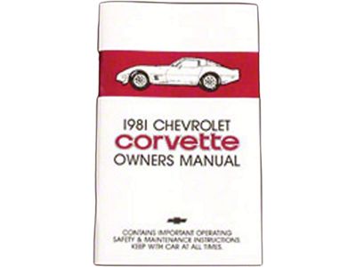 1981 Corvette Owners Manual